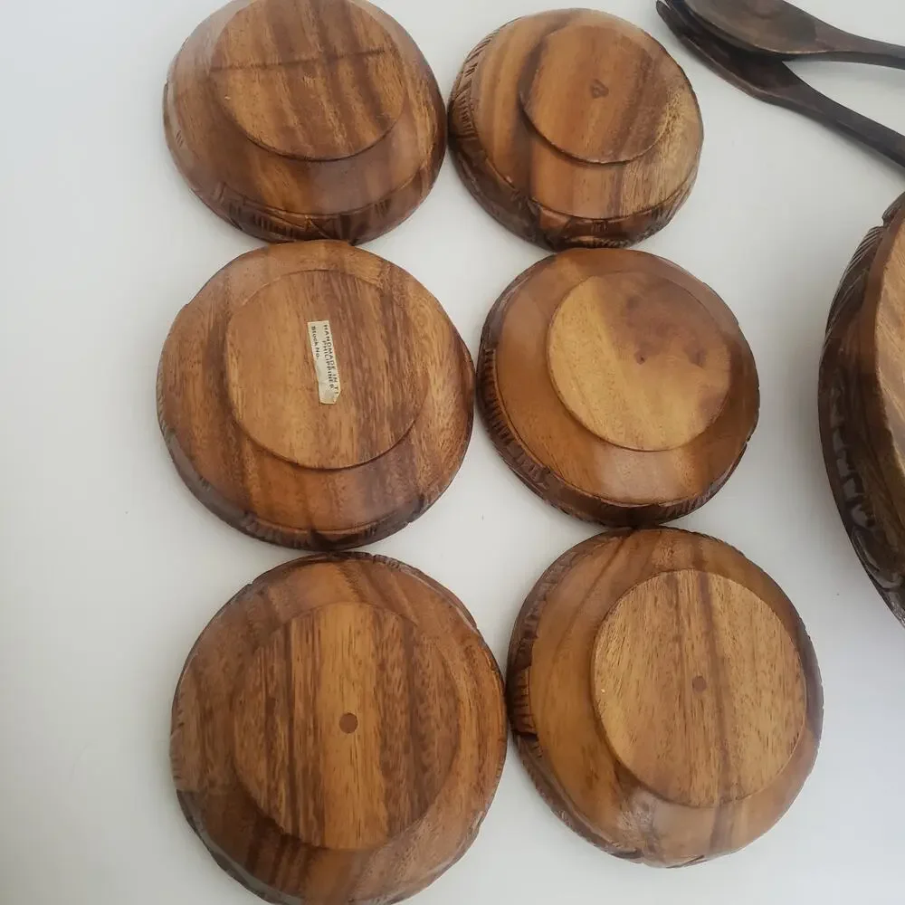 Wooden vtg hand